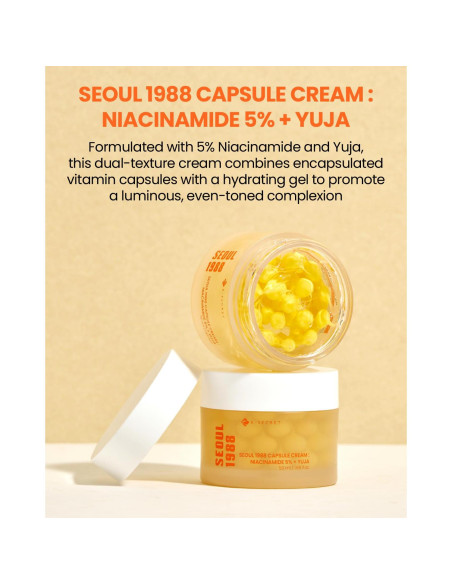 Crema en Cápsula KSECRET SEOUL 1988 Niacinamida 5% 50ml