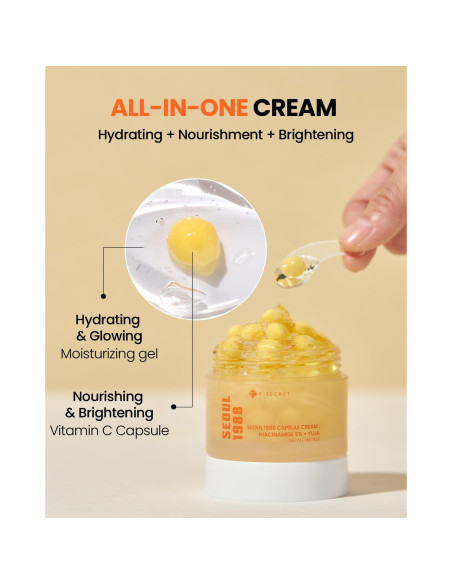 Crema en Cápsula KSECRET SEOUL 1988 Niacinamida 5% 50ml