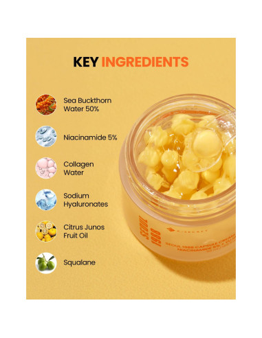 Crema en Cápsula KSECRET SEOUL 1988 Niacinamida 5% 50ml