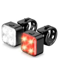 Conjunto de luces LED recargables AKALE para bicicleta IPX4