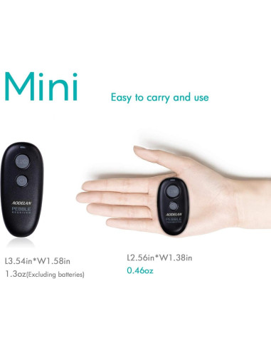 Control Remoto Inalámbrico AODELAN para Cámara Canon y Olympus