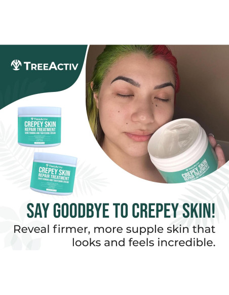 TreeActiv Crema Reafirmante para Piel Crepey - 2 Unidades - Ácido Hialurónico
