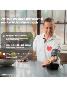 Monitor de Presión Arterial Automático AMSPROOF 101, Brazo 22-42 cm 2