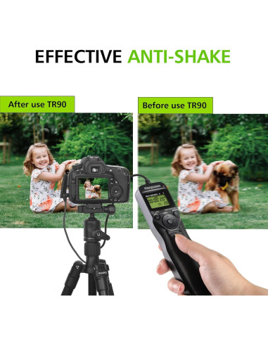 Temporizador Remoto de Disparo HANPUSEN TR-90 para Canon, Fuji, Olympus