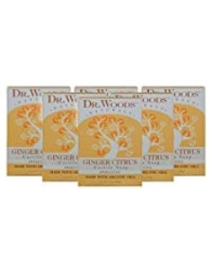 Jabón en barra Dr. Woods jengibre y cítricos 149g x6