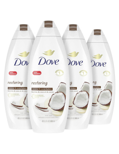 Dove Lavado Corporal 4x620ml Manteca de Coco y Cacao