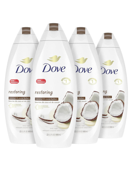 Dove Lavado Corporal 4x620ml Manteca de Coco y Cacao