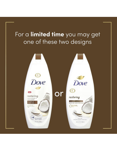 Dove Lavado Corporal 4x620ml Manteca de Coco y Cacao