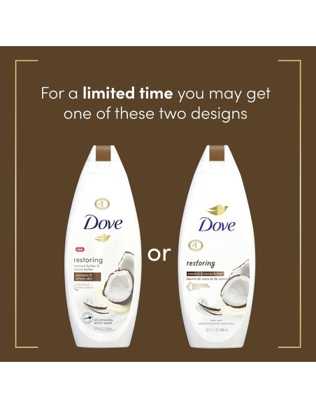 Dove Lavado Corporal 4x620ml Manteca de Coco y Cacao
