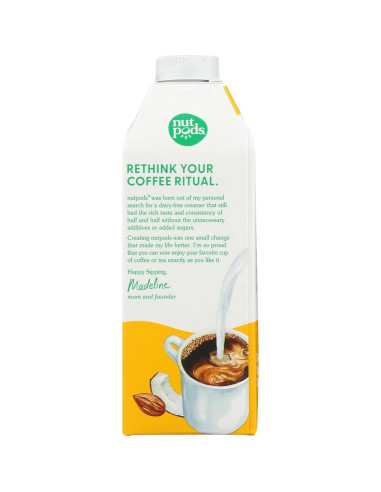 Crema de Almendra y Coco NUTPODS 750 ml Sin Azúcar