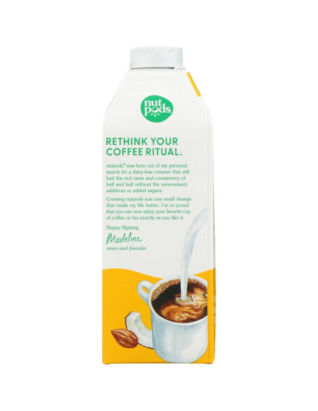 Crema de Almendra y Coco NUTPODS 750 ml Sin Azúcar