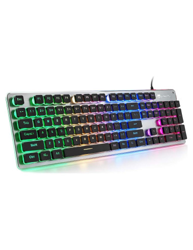 Teclado de Membrana LANGTU L1 Retroiluminado LED 104 Teclas