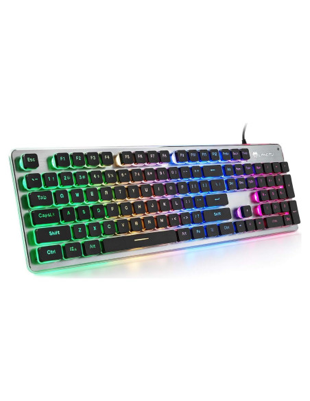 Teclado de Membrana LANGTU L1 Retroiluminado LED 104 Teclas