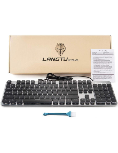 Teclado de Membrana LANGTU L1 Retroiluminado LED 104 Teclas