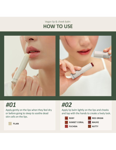 Bálsamo Labial Rehidratante Vegano Hersteller 32g - Hidratación Intensiva