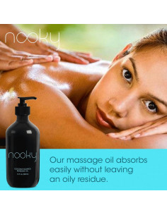 Aceite de Masaje Nooky Coco 473ml - Hidratante y Aromático 2