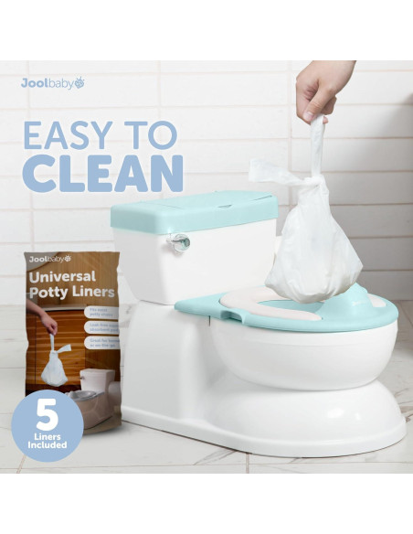 Orinal Realista 2-en-1 Jool Baby Aqua con Sonidos y Forros