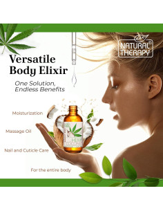 Aceite Corporal Hidratante Crystalline 118 ml - Cáñamo y Coco 2