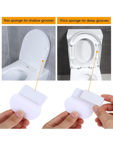 Elevadores de Asiento de Inodoro Adhesivos Ymapinc - 4 Piezas