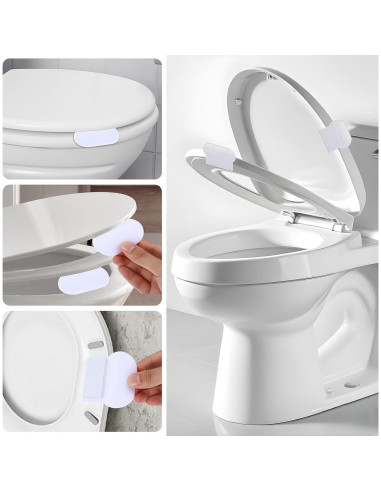 Elevadores de Asiento de Inodoro Adhesivos Ymapinc - 4 Piezas