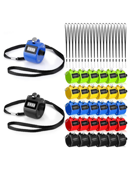 Contador de Mano Hoteam 20 Clickers Digitales y Mecánicos