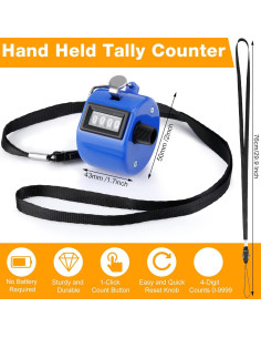 Contador de Mano Hoteam 20 Clickers Digitales y Mecánicos 2