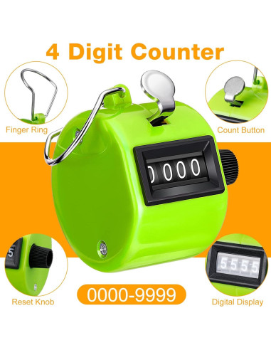 Contador de Mano Hoteam 20 Clickers Digitales y Mecánicos