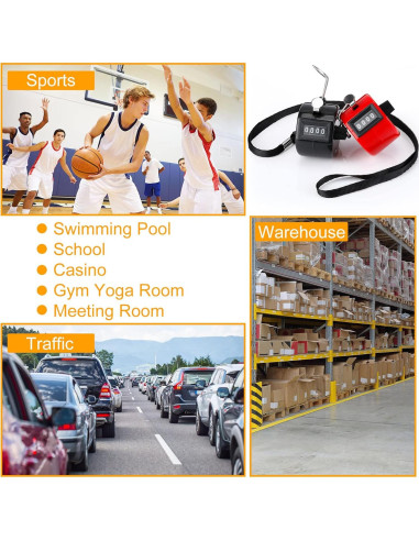 Contador de Mano Hoteam 20 Clickers Digitales y Mecánicos