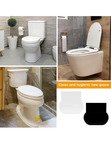 Elevadores de Asiento de Inodoro Adhesivos Ymapinc - 4 Piezas