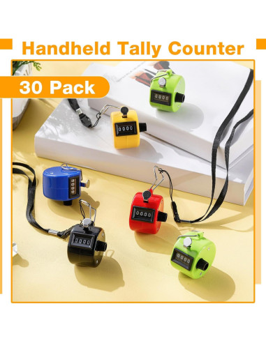 Contador de Mano Hoteam 20 Clickers Digitales y Mecánicos