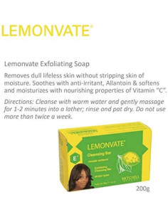 Jabón Exfoliante Vitamina C Lemonvate 200g Hidratante 2