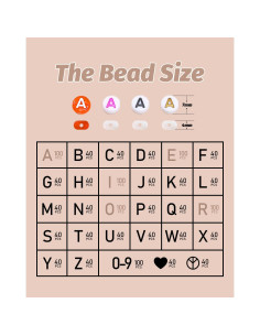 Perlas de Letras Negras DoDoBeads - 1650 Piezas Redondas 2