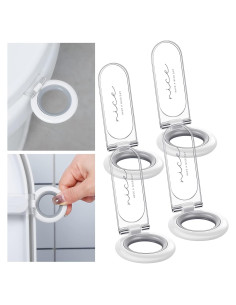 Elevador de Tapa de Inodoro Cunhill 4 Pcs Blanco 11x4.5 cm