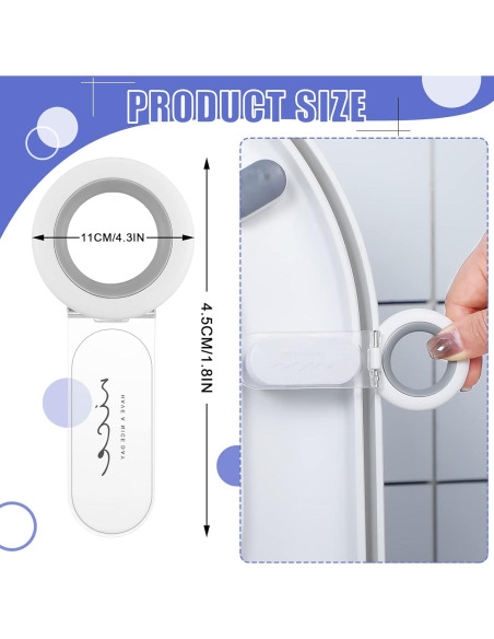 Elevador de Tapa de Inodoro Cunhill 4 Pcs Blanco 11x4.5 cm