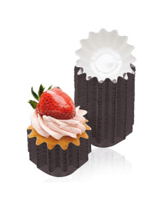 100 Moldes para Hornear Cupcakes TIE-DailyNec Papel Recubierto