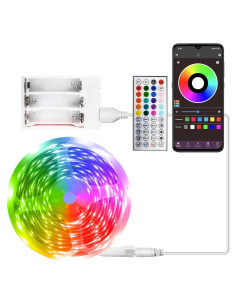 Luces de tira LED RGB 4.0m VEGASIGNS con control remoto y APP