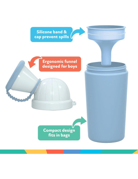 Orinal de Viaje Nuby para Niños - Portátil a Prueba de Fugas