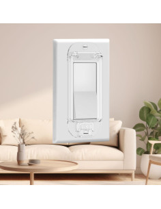 Cubierta de Guardián de Interruptor de Luz 2 Piezas Transparente 2