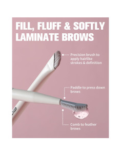 Pincel y Peine de Cejas Doble Punta EIGSHOW - Precisión Profesional 2