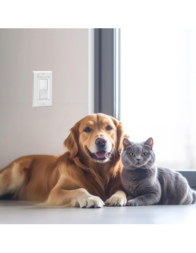 Cubierta de Guardián de Interruptor de Luz 2 Piezas Transparente