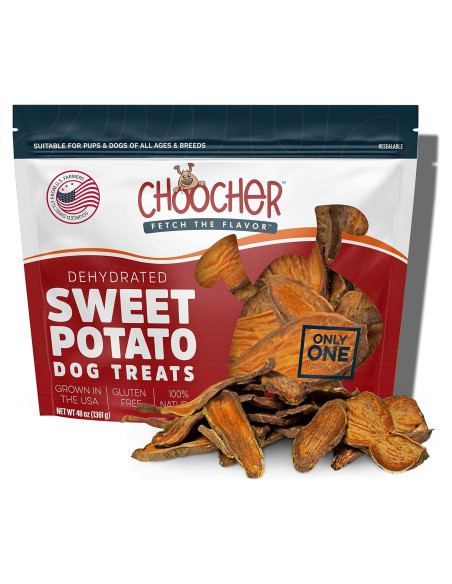 Galletas Veganas para Perros CHOOCHER de Batata 396g - Sin Gluten