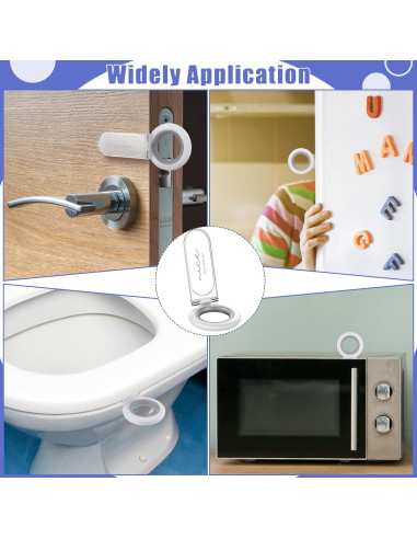 Elevador de Tapa de Inodoro Cunhill 4 Pcs Blanco 11x4.5 cm