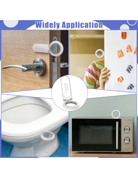 Elevador de Tapa de Inodoro Cunhill 4 Pcs Blanco 11x4.5 cm