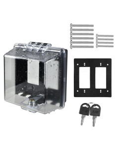 Caja de Cubierta de Enchufe a Prueba de Clima ABS - 14.5x13.5cm