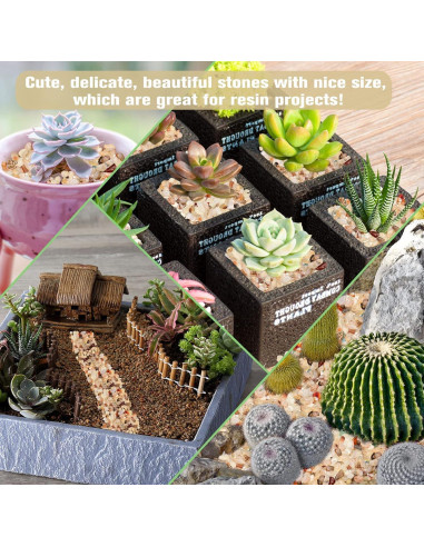 Halatool 0.47 kg Piedras de Cristal Pulidas Naturales 7-20 mm