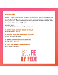 Kit de Cuidado de la Piel Fit.Fe By Fede - 6 Piezas 2