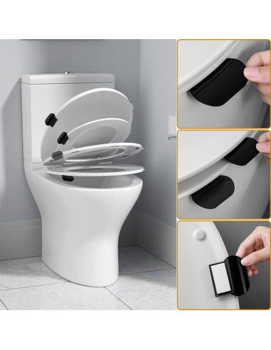 Elevador de Tapa de Inodoro Sliverdew 3 Pcs Autoadhesivo