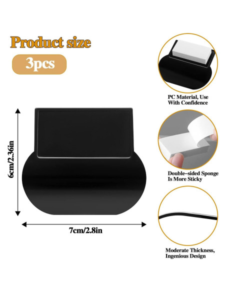 Elevador de Tapa de Inodoro Sliverdew 3 Pcs Autoadhesivo