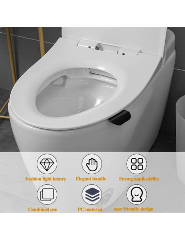 Elevador de Tapa de Inodoro Sliverdew 3 Pcs Autoadhesivo