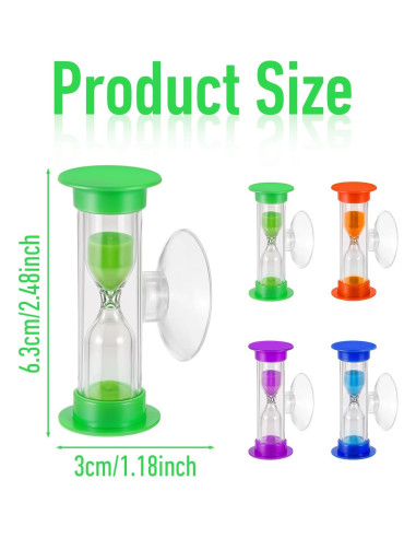 Temporizador de Arena para Cepillo de Dientes CIATBYYJ 3 Minutos